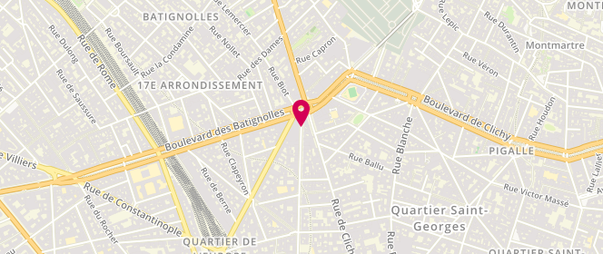 Plan de DELIVET Sylvie, 104 Rue d'Amsterdam, 75009 Paris