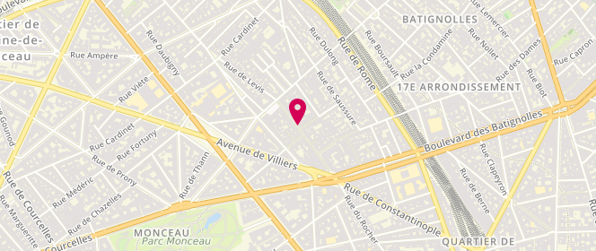 Plan de BRAKA-HASSAN Déborah, 36 Rue de Lévis, 75017 Paris