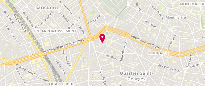 Plan de POUGET-ABADIE Florence, 28 Rue de Bruxelles, 75009 Paris