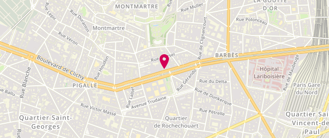 Plan de BERDAH Marcel, 68 Boulevard de Rochechouart, 75018 Paris