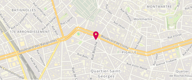Plan de TURKI Dominique, 83 Rue Blanche, 75009 Paris