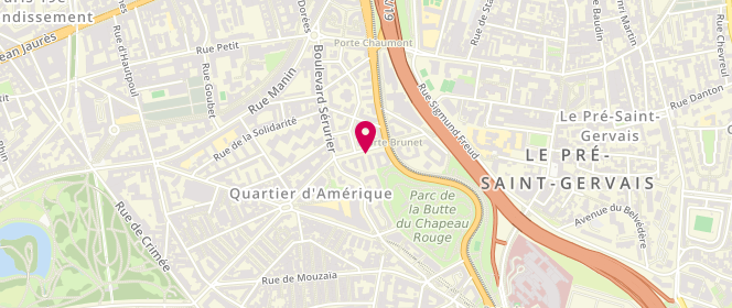 Plan de HASSID Annie, 6 Avenue de la Porte Brunet, 75019 Paris