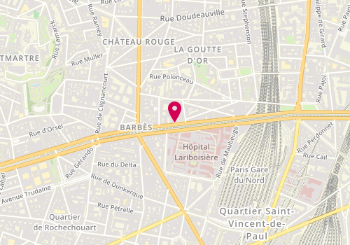 Plan de VITIELLO Michèle, 40 Rue de la Charbonniere, 75018 Paris