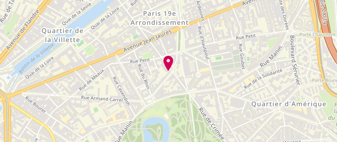 Plan de DE LABROUHE DE LABORDERIE Diane, 97 Rue de Crimée, 75019 Paris