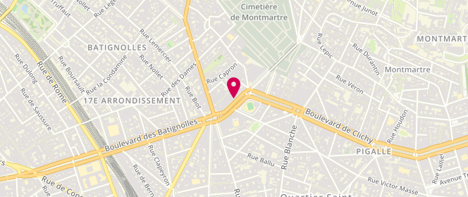 Plan de CABOTIN Pierre-Patrice, 132 Boulevard de Clichy, 75018 Paris