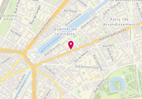 Plan de SANTORINI Mélissa, 55 Avenue Jean Jaures, 75019 Paris