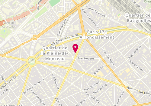 Plan de HERVÉ Florence, 151 Avenue de Wagram, 75017 Paris