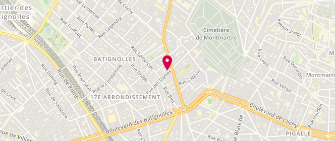 Plan de FELDHANDLER Patrick, 4 Rue des Dames, 75017 Paris