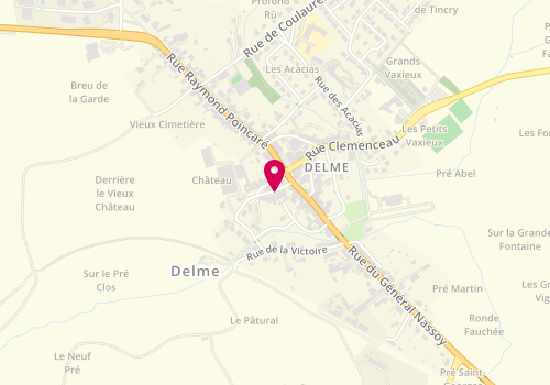 Plan de CARLIER-REGNIER Aude, 6 Rue du Maréchal Foch, 57590 Delme