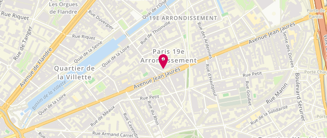 Plan de BEN SOUSSAN Larry, 127 Avenue Jean Jaurès, 75019 Paris