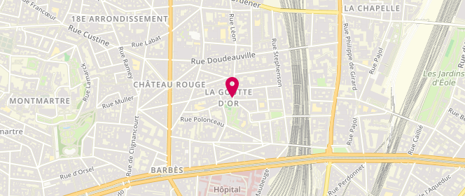 Plan de CALLARD Stéphanie, 1 Rue Léon, 75018 Paris