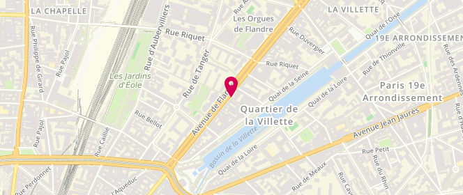 Plan de VITMAN Paule, 44 Avenue de Flandre, 75019 Paris