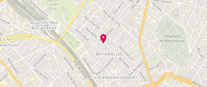 Plan de RANDRIANJAFINIMANANA Fanilo, 63 Rue Nollet, 75017 Paris