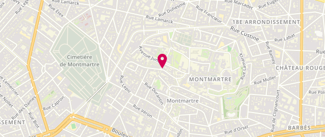Plan de HIRSCH Sylvain, 85 Rue Lepic, 75018 Paris