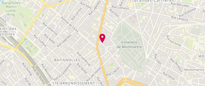 Plan de IMBERT Sylvie, 8 Rue Etienne Jodelle, 75018 Paris