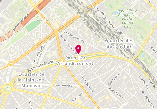 Plan de KUOH MOUKOURI Christian, 116 Rue de Tocqueville, 75017 Paris