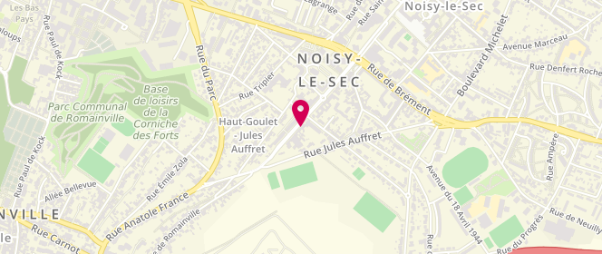 Plan de MORETIN Audrey, 43 Rue Anatole France, 93130 Noisy-le-Sec