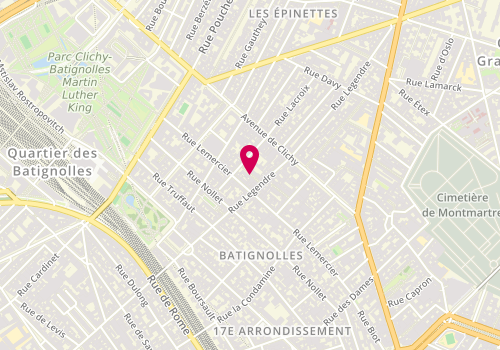 Plan de LAVOISY Guillaume, 7 Rue Lecomte, 75017 Paris