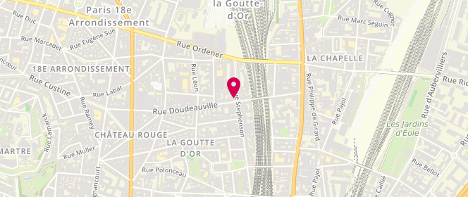 Plan de BIBAS Aurore, 34 Rue Doudeauville, 75018 Paris
