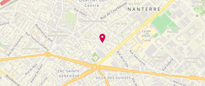 Plan de GUENON Philippe, 20 Ter Rue Sadi Carnot, 92000 Nanterre