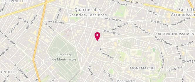 Plan de BECHET Frédérique, 52 Rue Caulaincourt, 75018 Paris