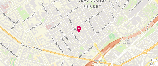 Plan de ABERCHIH-DAHMANE Jihane, 36 Rue Marius Aufan, 92300 Levallois-Perret