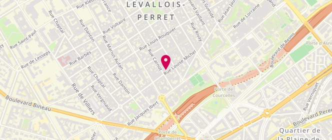 Plan de BUZAGLO-BRAUN Gaëlle, 55 Rue Louise Michel, 92300 Levallois-Perret