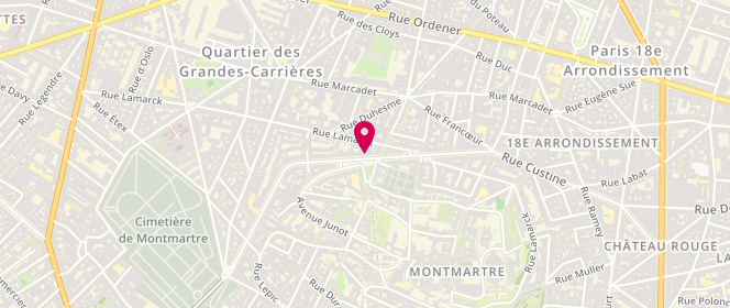 Plan de COHEN-PRESBERG Pascale, 91 Rue Caulaincourt, 75018 Paris