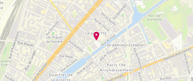 Plan de BENETEAU Valérie, 10 Rue de Joinville, 75019 Paris
