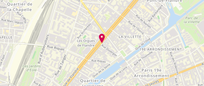 Plan de ZEITOUN Claude, 86 Avenue de Flandre, 75019 Paris