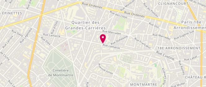 Plan de ATTUIL Charles, 100 Rue Lamarck, 75018 Paris
