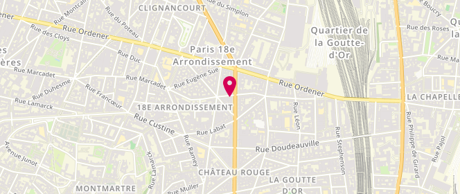 Plan de JEQUECE Yves, 57 Rue Marcadet, 75018 Paris