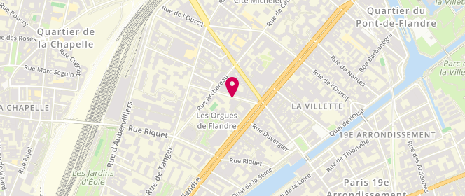 Plan de QUELET Laurent, 17 Rue Mathis, 75019 Paris