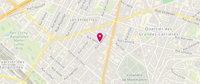 Plan de EL MOUHEBB MUHIEDDINE, 161 Rue Legendre, 75017 Paris