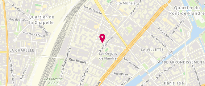 Plan de BERREBI Paul, 29 Rue Mathis, 75019 Paris