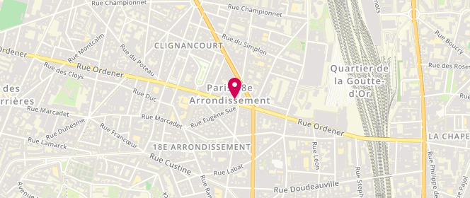 Plan de BUFIDIS Theodoros, 50 Rue Ordener, 75018 Paris