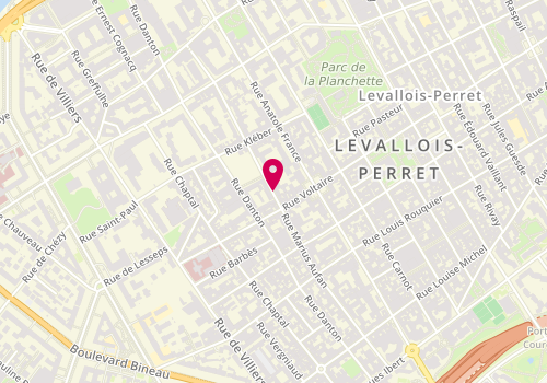 Plan de TIBOUL-BENHAMOU Annabella, 86 Rue Marius Aufan, 92300 Levallois-Perret
