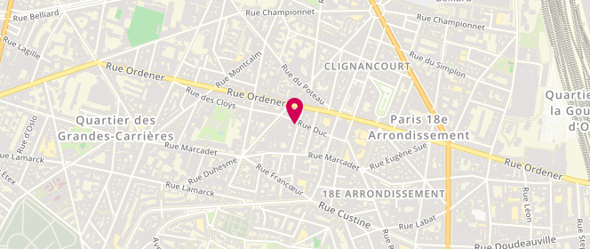 Plan de ALLIETA Alain, 13 Rue de Trétaigne, 75018 Paris