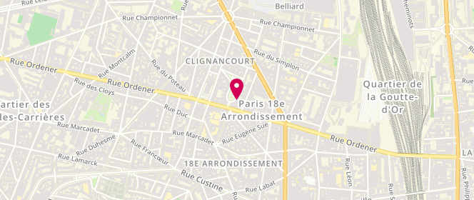 Plan de AMSELLEM Albert, 4 Square de Clignancourt, 75018 Paris