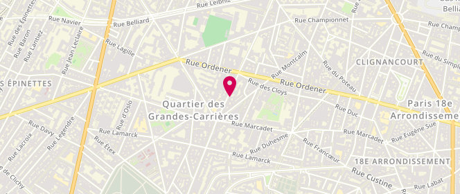 Plan de Robin François-Paul, 88 Bis Rue Damrémont, 75018 Paris