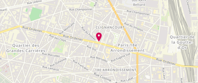 Plan de LARROQUE Isabelle, 2 Bis Rue du Poteau, 75018 Paris