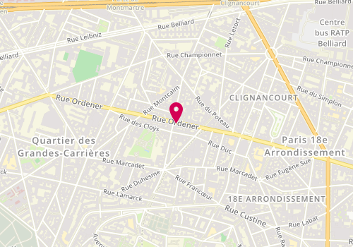 Plan de RIMOKH Daniel, 135 Bis Rue Ordener, 75018 Paris