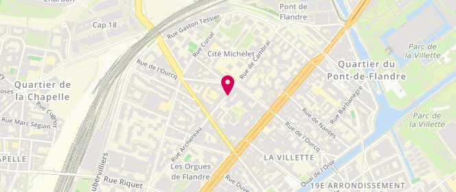 Plan de FELLOUS Katia, 72 Rue Archereau, 75019 Paris