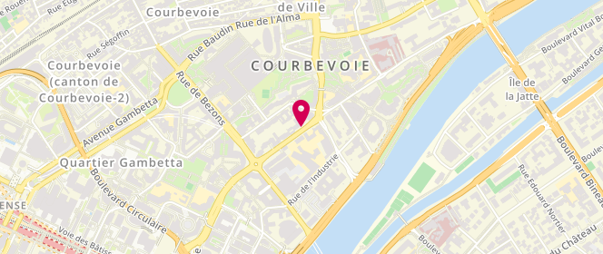 Plan de GOGUE MEUNIER Bernard, 29 Rue Victor Hugo, 92400 Courbevoie