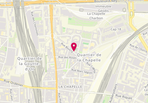 Plan de REISCHL-VALLEE Karin, 6 Rue Boucry, 75018 Paris