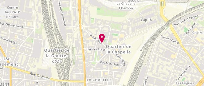 Plan de LAVEDRINE Stéphane, 8 Rue Boucry, 75018 Paris