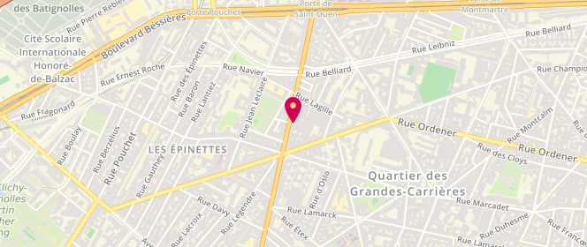 Plan de BENSIMHON Emma, 100 Avenue de Saint Ouen, 75018 Paris