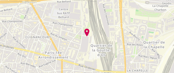 Plan de FOUCART-CARON Saskia, 51 Rue Rene Clair, 75018 Paris