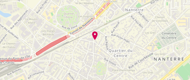 Plan de ABIRACHED Georges, 70 Rue Maurice Thorez, 92000 Nanterre