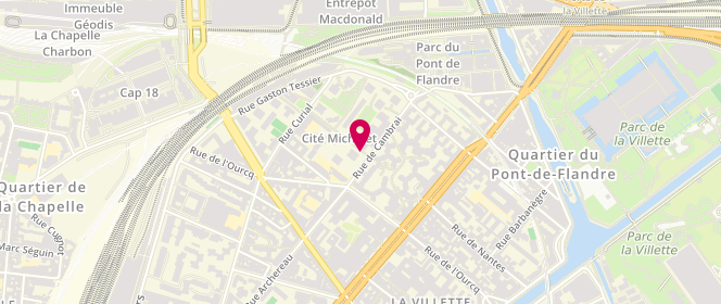 Plan de NURENI-BANAFUNZI Ismael, 1 Rue Colette Magny, 75019 Paris